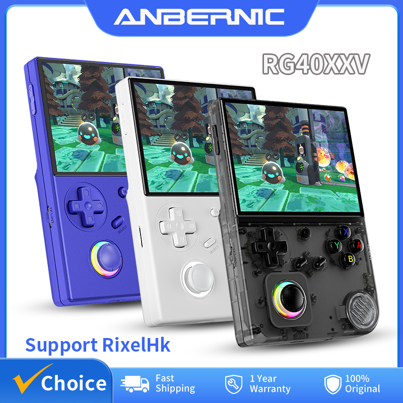 Retro Gaming Kiosk - ANBERNIC-consola de juegos portátil RG40XXV, pantalla