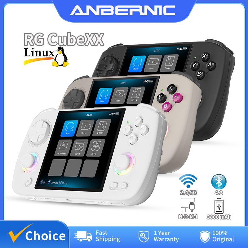 Retro Gaming Kiosk - ANBERNIC-consola de juegos portátil RG Cubexx,
